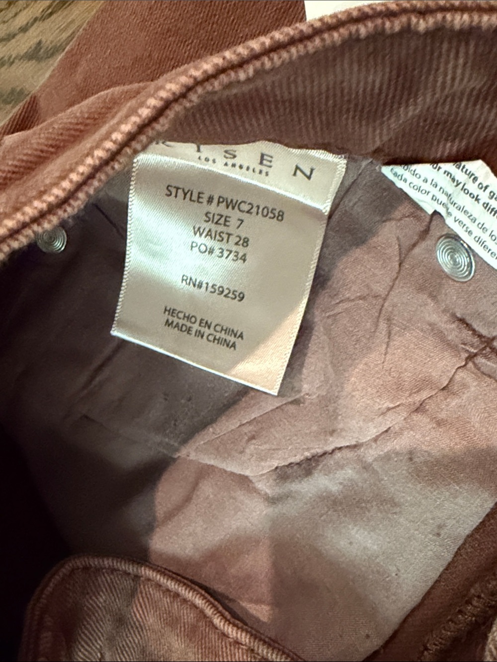 Risen washed plum Wide-Leg Painter Pants with Front Seams 7/28 - Picture 5 of 14